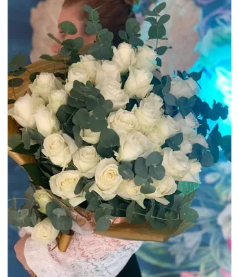 31 белая роза — ❤ Доставка цветов в Ярославле