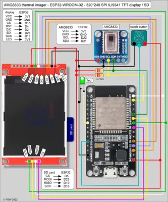 An AMG8833 – ESP32 thermographic video camera with screen capture –  thesolaruniverse