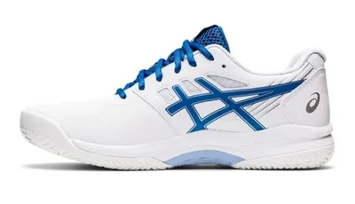 Мужские кроссовки теннисные Asics Gel-Game 8 Clay/OC - white/lake drive -  купить по выгодной цене | Теннисный магазин Tennis-Store.ru