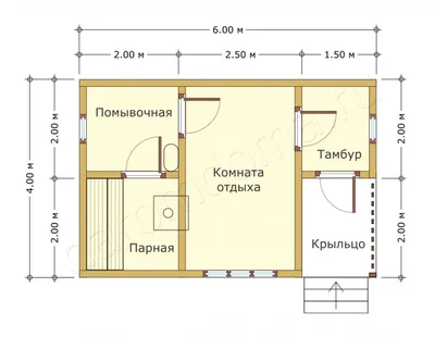 Баня 6х4 из профилированного бруса Ярославль — от 422000 руб.