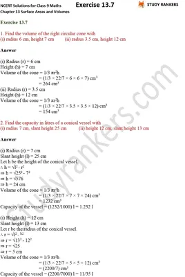 NCERT Solutions for Class 9 Maths Chapter 13 Exercise 13.7 – MathonGo