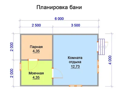 Мобильная баня 6х4,6 м. (3 отделения) в Челябинске