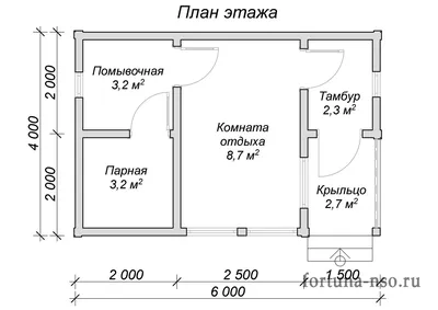 Каркасная баня размером 6 на 4 метра стоимостью до 250 тыс