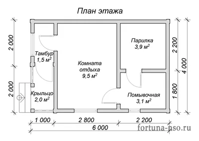 Проект бани 4 на 6 под ключ недорого