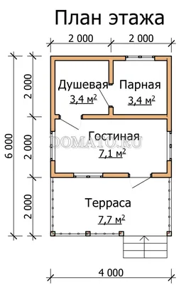 Бани из бруса 6 на 4 — проекты, цены