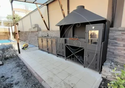 BIG R-400 BBQ COMPLEX (brazier, cauldron, smoking hot and cold smoking).  Project, Order - YouTube