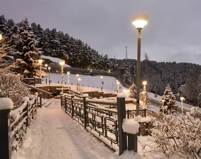 Зимние фото курорта Белокуриха