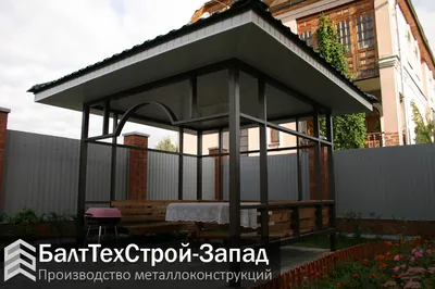Купить беседку для дачи в Томске | Строительство беседок под ключ