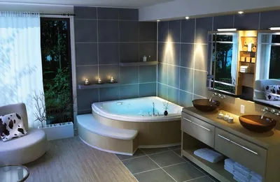 Большая ванная комната: 12 вариантов дизайна, планировка и освещение, выбор  материалов