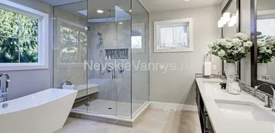 Большие ванные комнаты 6-9 м2 дизайн интерьера с фото - готовые проекты от  профессионалов Сантехника-Онлайн