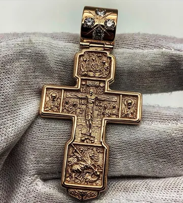 MENS 14K GOLD FILLED LARGE GOD JESUS CROSS PENDANT FRANCO CHAIN NECKLACE  SET | eBay