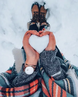 Зимние фото девушек