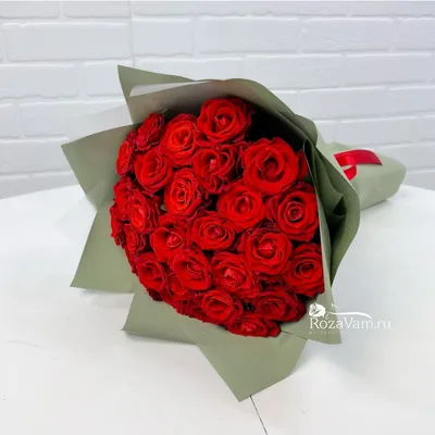 БУКЕТ 35 алых роз с упаковкой купить в Солигорске
