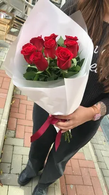 Букет из 25 алых роз — розы — купить с доставкой в Алматы | GULDER4U