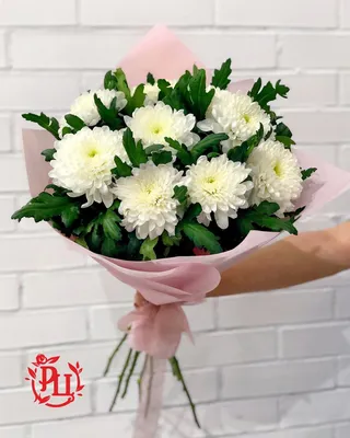 41 розовая кустовая хризантема в букете за 12 690 руб. | Бесплатная  доставка цветов по Москве