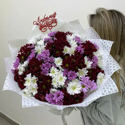 Букет из гвоздик и хризантем - заказать доставку цветов в Москве от Leto  Flowers