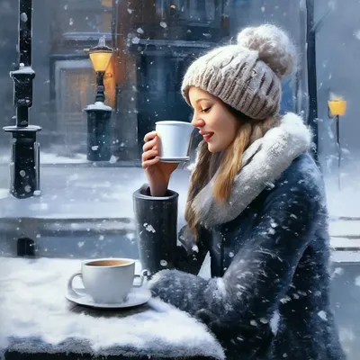 KosMus on Instagram: \"Доброго зимнего утра, друзья!☀️ «Утро. Солнце. Чашка  кофе. Хочешь, вместо молока, По небес пройдя дороге, Я добавлю облака... Я  добавлю счастья ложку. Хочешь, даже не одну. Свои чувства на