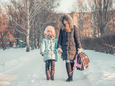 Фотосессии для детей - идеи с фото. : Детские фотосессии на улице зимой