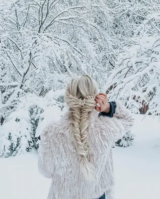 Фото девушек блондинок со спины зимой фотографии