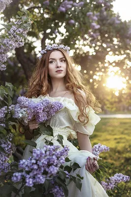 Фотосессия в цветущих садах в парках Москвы и МО