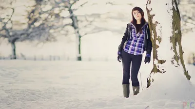 Картинки зима и девушки (44 фото) - 44 фото