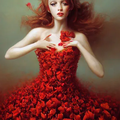 Красивая девушка с лепестками роз Стоковое Изображение - изображение  насчитывающей красивейшее, выхоленный: 33579255