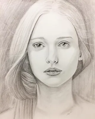 Рисуем лицо девушки поэтапно карандашом для начинающих (39 шт)