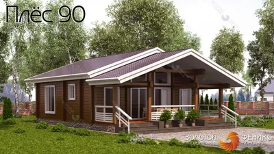 Баня-гостевой дом из профилированного бруса - проект, цена - заказать  строительство дома в Екатеринбурге