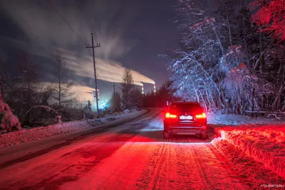 Фото дороги из машины зимой фотографии