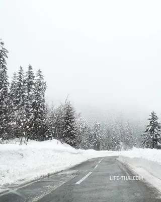 Зимняя дорога - красивые фото