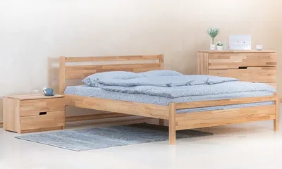 Фото двуспальных кроватей из дерева фотографии