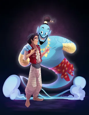 Скачать обои Aladdin, Аладдин, Джин, раздел фильмы в разрешении 1920x1408