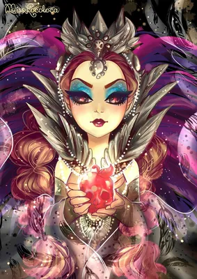 Raven queen from ever after high in monster high style on Craiyon