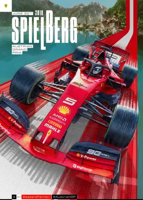 Постеры Scuderia Ferrari для Гран-при F1 | Пикабу