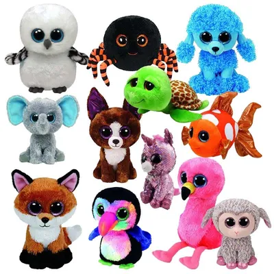 Игрушка мягкая, 17 см, ассорти, Ty Beanie Boos, \"Глазастики\" от магазина  Альфанит в Кунгуре