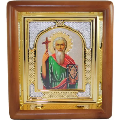 Икона святого Апостола Андрея Первозванного в подарочной шкатулке в  интернет-магазине картин с доставкой по всей России