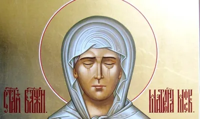 Ростовая икона святой Матроны Московской сделанная по канонам