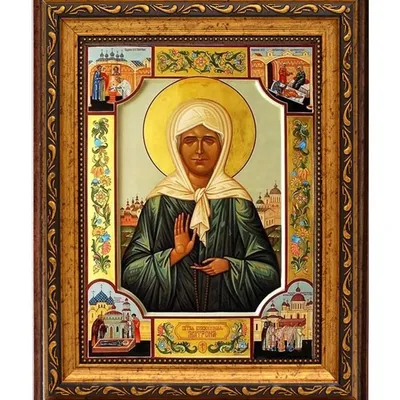 Купить рукописную икону святой Матроны 7728