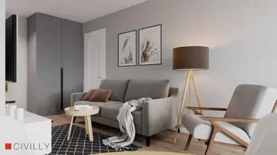 Дизайн однокомнатной квартиры в светлых тонах | homify