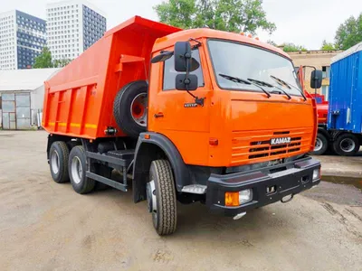 Самосвал с КМУ Unic UR-V373 на шасси Камаз 65115