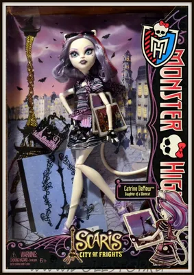 Кукла Монстр Хай Катрин Де Мяу - Скариж Город Страхов - Monster High  Catrine DeMew Scaris City of Frights