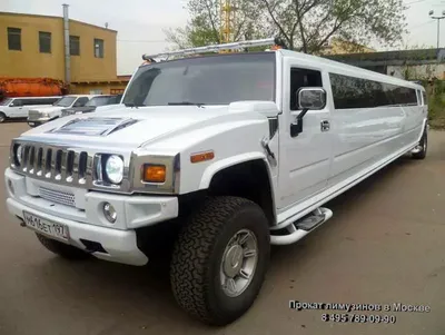 Прокат Лимузин Hummer H2 Белый (№ 616) недорого