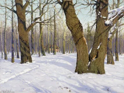 Конец зимы» картина Фадина Дмитрия маслом на холсте — купить на ArtNow.ru