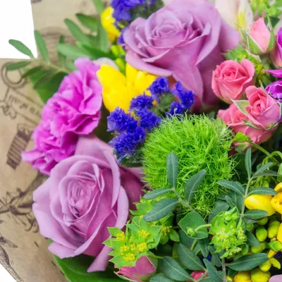 День Рождения : Оригинальный сборный букет цветов