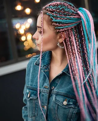 HAIR ❤ Тренд Боксерские косы * цветные косы kharitosha - YouTube