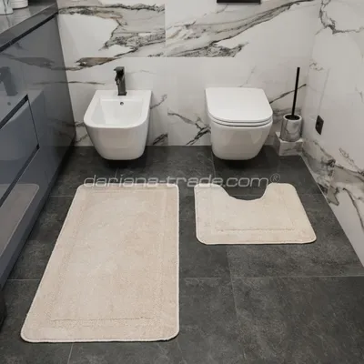 Коврики для ванной комнаты, комплект из 2х ковриков купить по низким ценам  в интернет-магазине Uzum (741740)