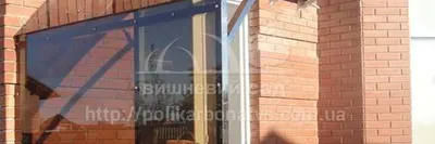 Монтаж козырьков из поликарбоната заказать в Одессе и области