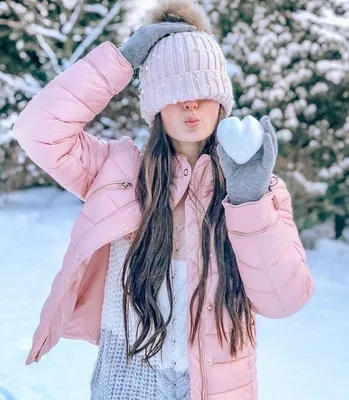 Фото красивых девушек зимой на аву фотографии