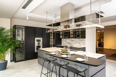 Дизайн кухни-гостиной в частном доме | Блог L.DesignStudio