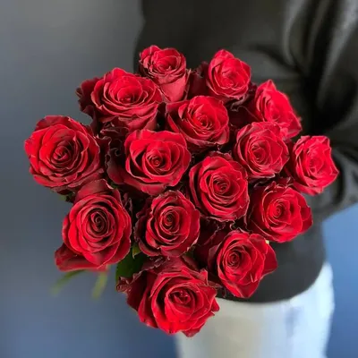 Букет \"Букет из красных роз \" с доставкой в Москве — Фло-Алло.Ру, свежие  цветы с бесплатной доставкой
